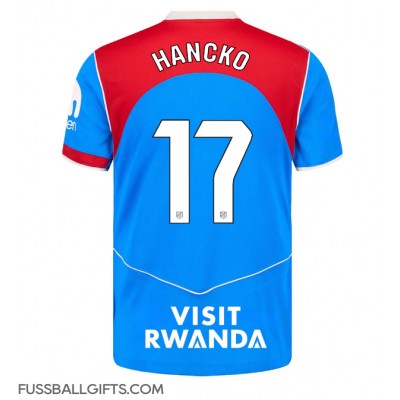 Atletico Madrid David Hancko #17 Fußballbekleidung 3rd trikot 2025-26 Kurzarm Atletico Madrid David Hancko #17 Fußballbekleidung 3rd trikot 2025-26 Kurzarm